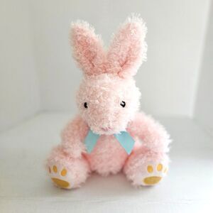 FAO Schwarz Pink Rabbit Stuffed Animal Plush Bunny 13 Inches Tall